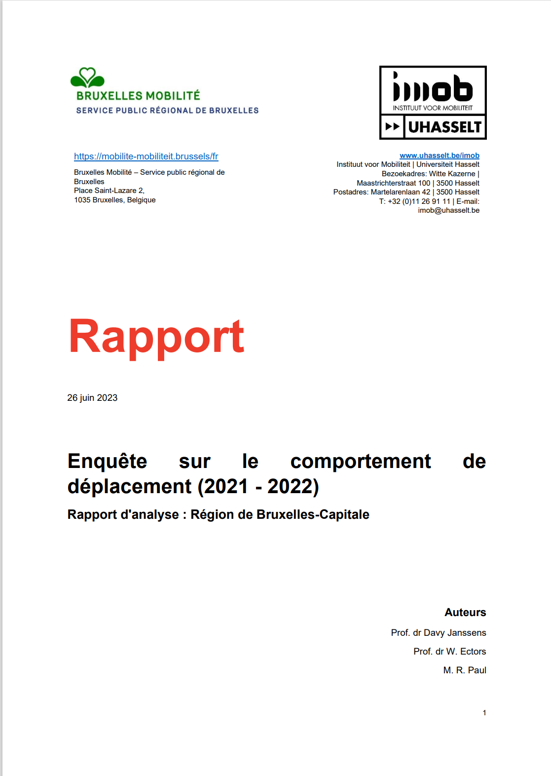 Couverture de document.